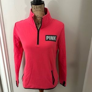 Pink half zip